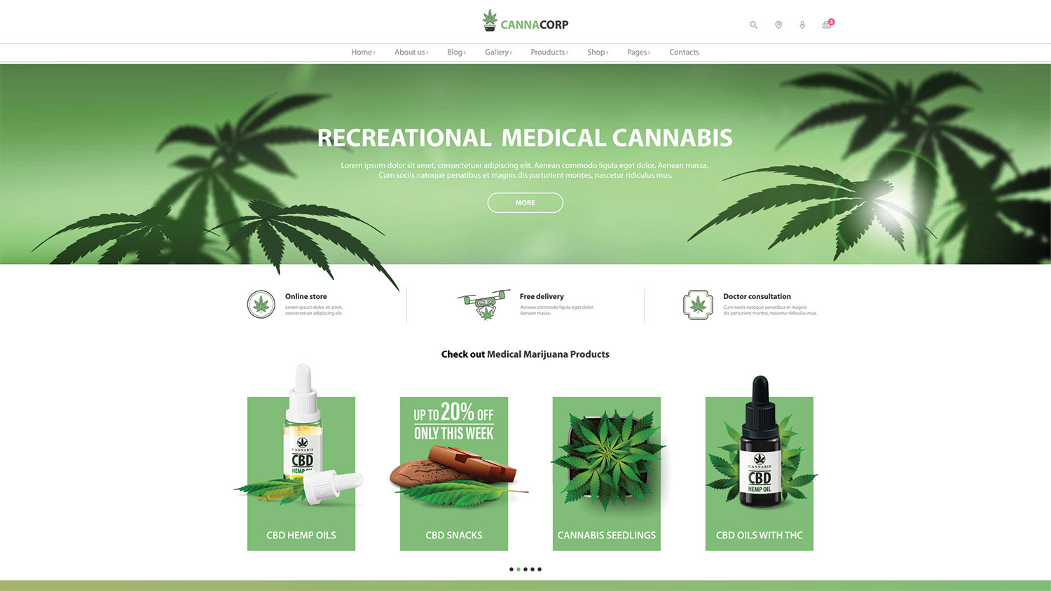 AI Marijuana Website Demo