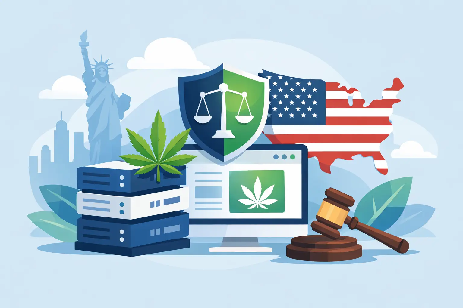 Cannabis Hosting Legality for US Website Owners