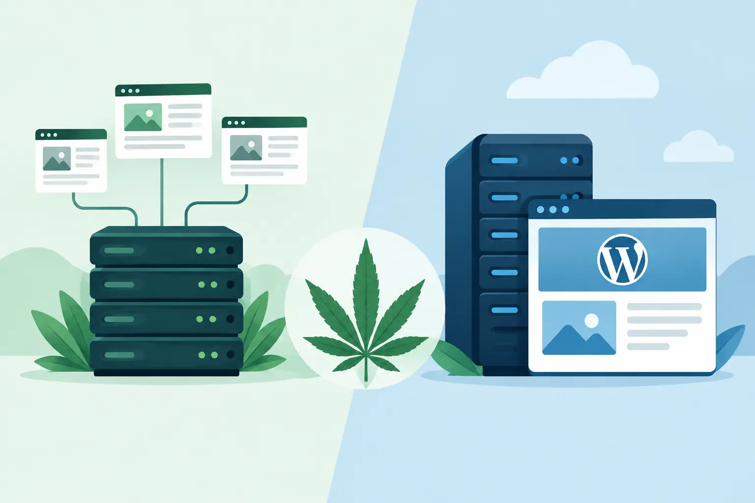 Shared vs WordPress Cannabis Hosting Compared